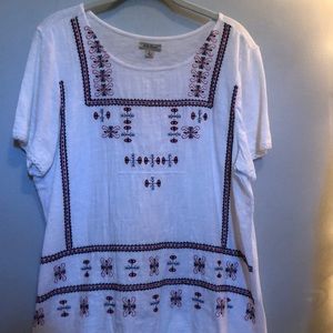 Lucky Brand embroidered Top